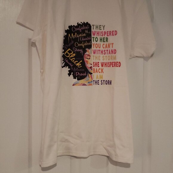 Gildan Tops - Ebony Motivational White Tee Shirt